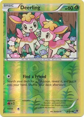 Fates Collide Deerling #8/124 reverse holo